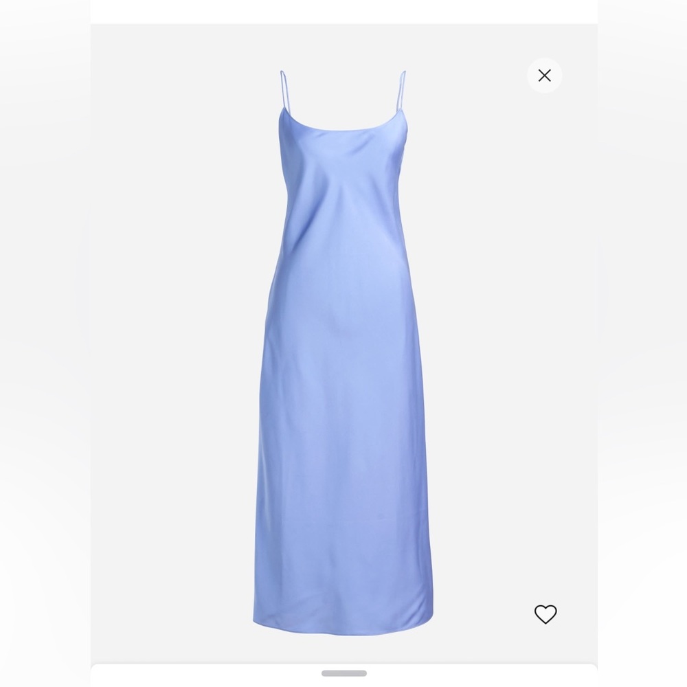 NWT J Crew Gwyneth Slip Dress in Periwinkle Blue Luster Charmeuse, 12